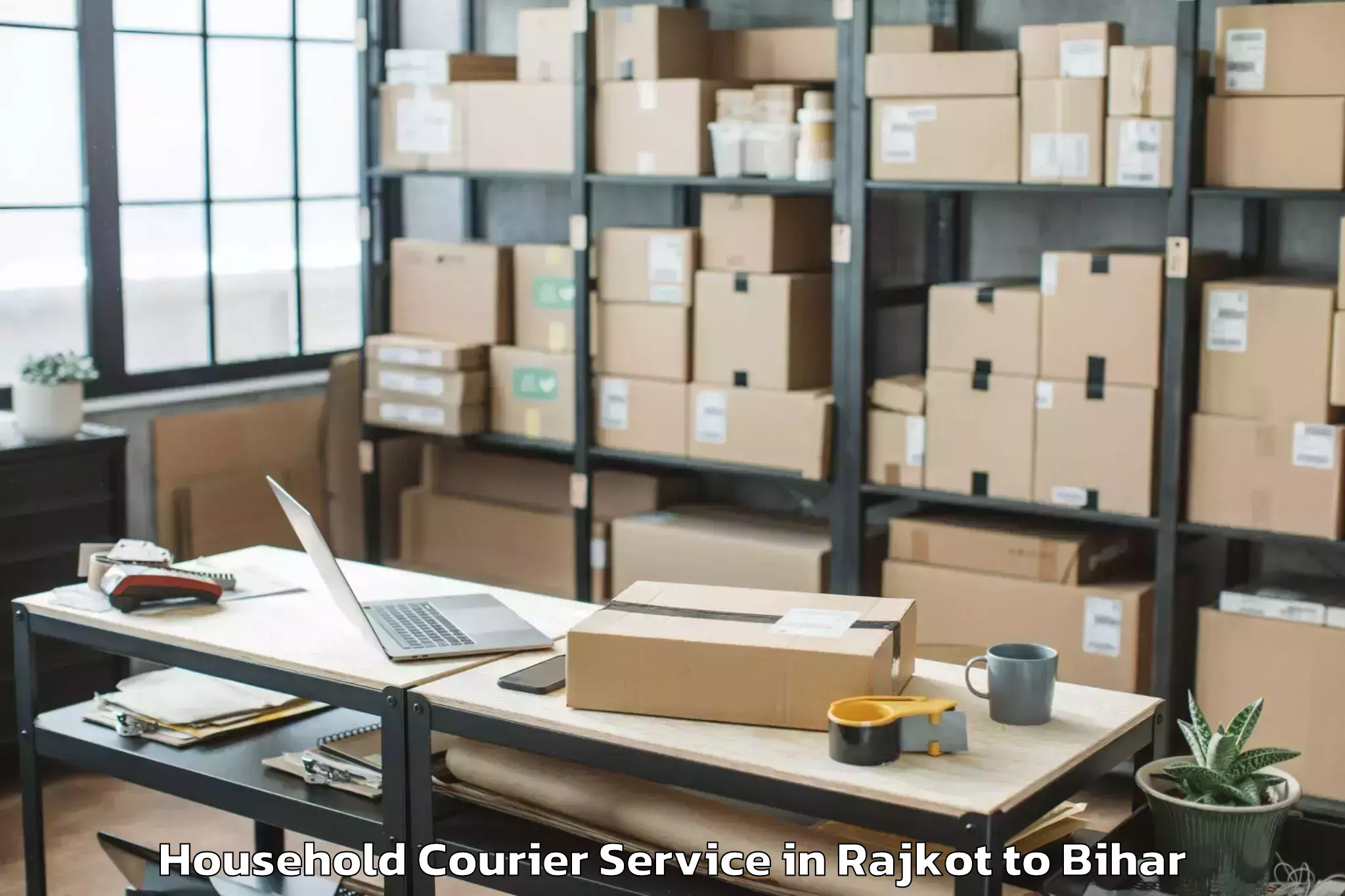 Reliable Rajkot to Simaria Household Courier